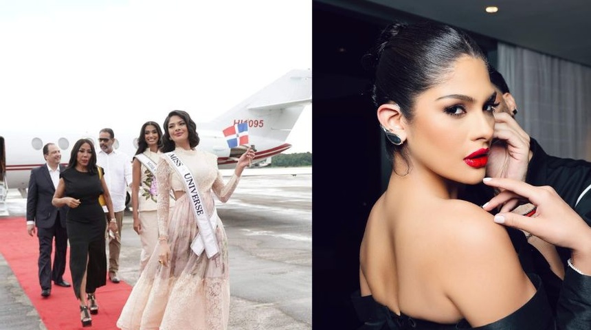 Miss Universo nicaragüense Sheynnis Palacios visita a niños con cáncer en Santo Domingo