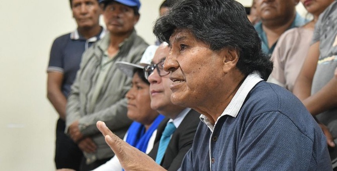 expresidente bolivia evo morales rueda prensa cochabamba