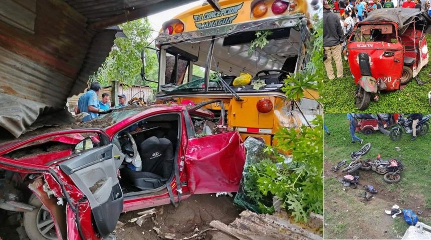 Tragedia en Ticuantepe: al menos dos muertos y 12 heridos tras ser arrollados por autobús