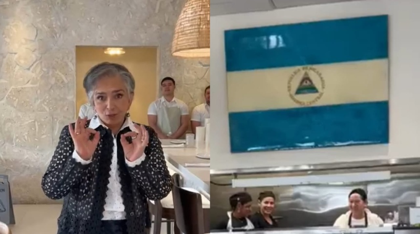 Actriz de telenovelas Ana Martin pide que le sirvan “vigorón”, un platillo nicaragüense en restaurante de Miami