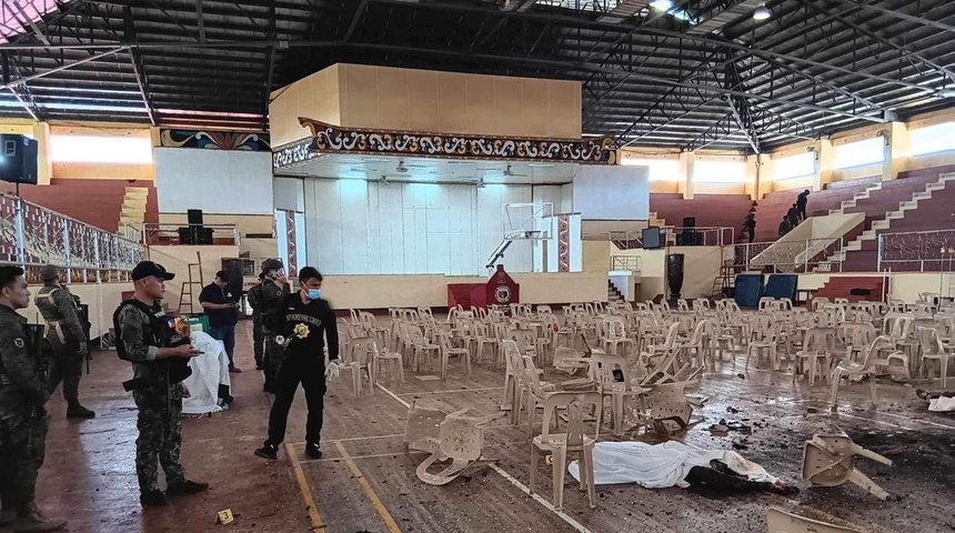 Al menos 4 muertos y 42 heridos deja una explosión durante una misa en el sur de Filipinas