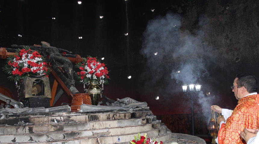 Católicos de Nicaragua conmemoran 386 años de llegada de la imagen de la Sangre de Cristo