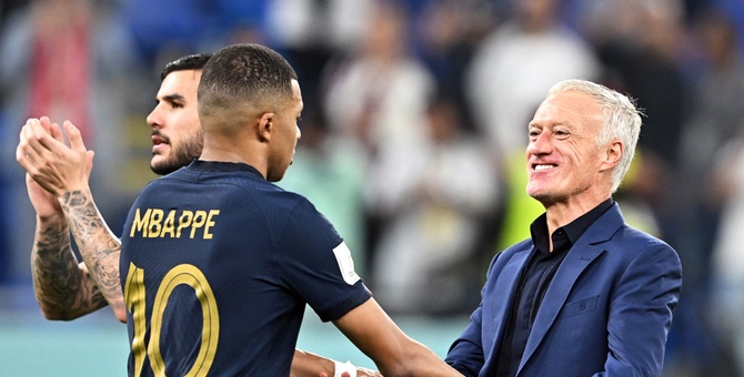 mbappe con deschamps