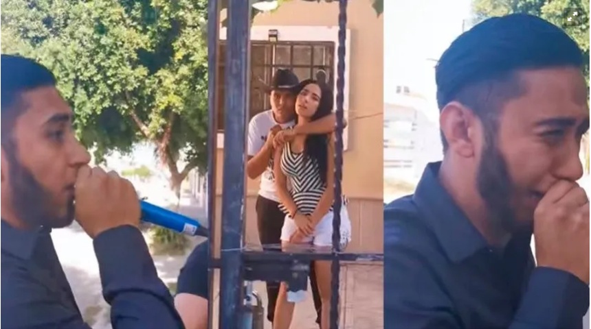 Un joven le dedica serenatas a su ex novia y la encuentra con otro chico