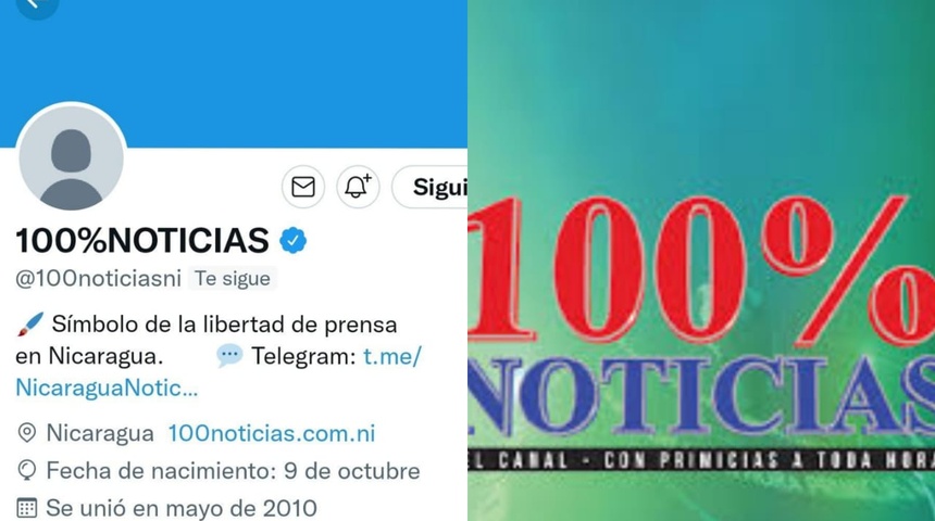 Hackean cuenta de twitter de 100% Noticias, trabajamos para recuperarla