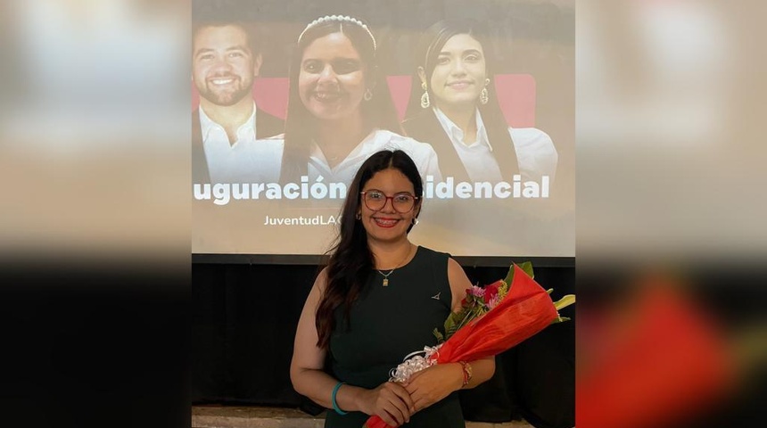 Nicaragüense Yunova Acosta electa presidenta de la Red Latinoamericana de Jóvenes por la Democracia