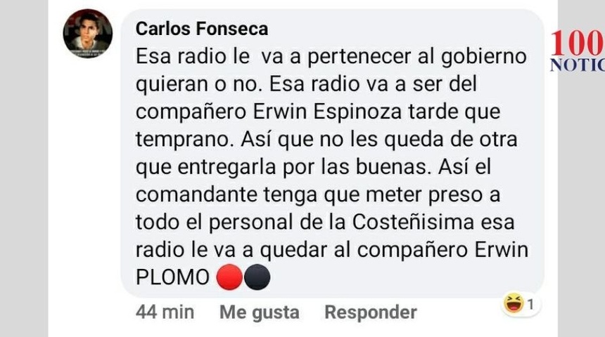 Más amenazas: sandinistas quieren cerrar Radio La Costeñísima denuncia Kalúa Salazar