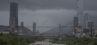 monterrey mexico fuertes lluvias inundaciones