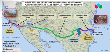 condenan nueva ruta canal  interoceanico nicaragua