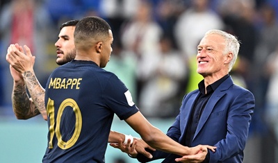 mbappe con deschamps