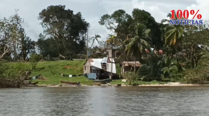 Pobladores de Laguna de Perlas claman por comida, "este huracán nos afectó más que otro"