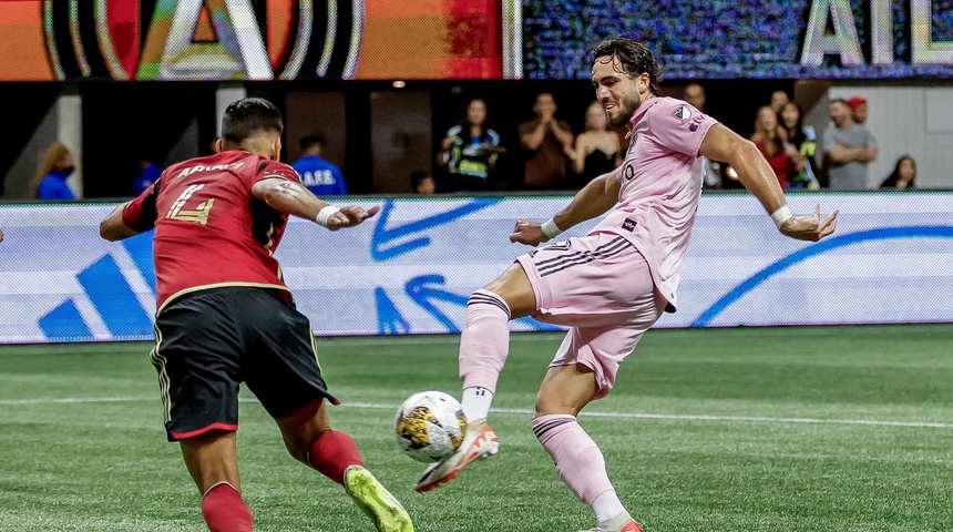 Atlanta golea 5-2 a un Inter Miami sin Messi en la primera derrota desde su llegada