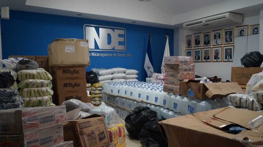 INDE entrega donativo para ayudar a afectados por el huracán ETA en  la Costa Caribe Nicaragüense