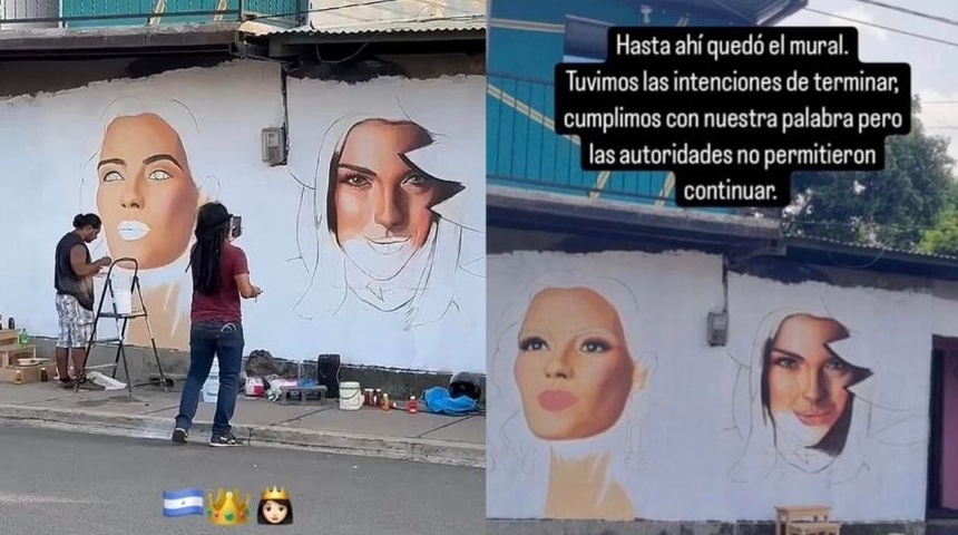 Prohíben a artistas nicaragüenses realizar mural de Miss Universo Sheynnis Palacios en Estelí