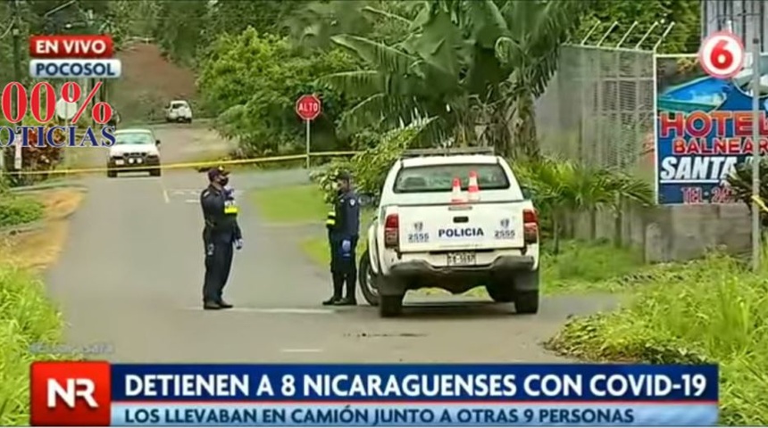 Ocho de 17 nicaragüenses tienen COVID-19 y fueron trasladados a un albergue en Santa Rosa de Pocosol, Costa Rica