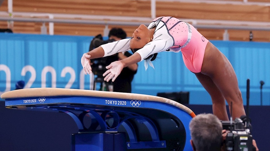 La brasileña Rebeca Andrade llega a lo más alto con el oro en salto