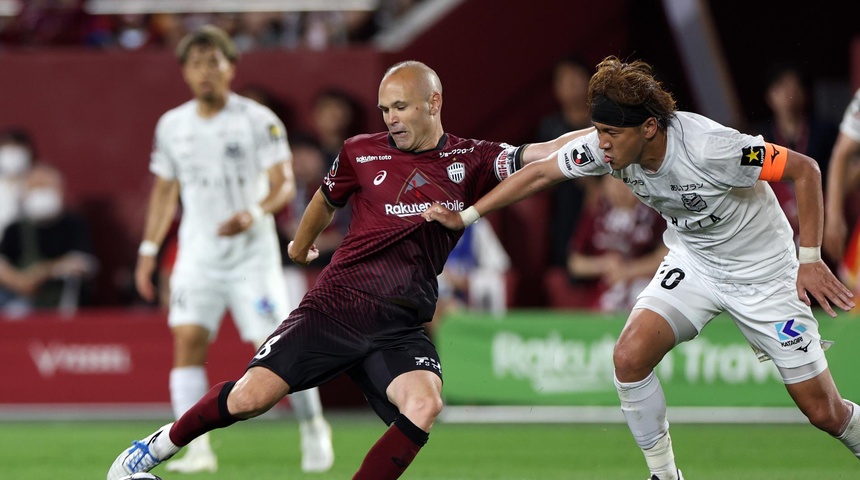 Iniesta se despide del Vissel Kobe japonés con empate ante el Consadole Sapporo