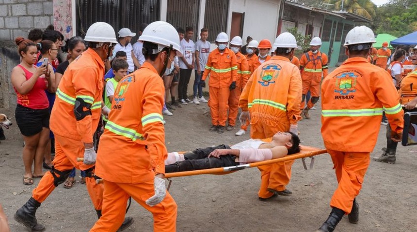 Nicaragua realiza simulacro con hipótesis de sismo de magnitud de 8, seguido de tsunamí