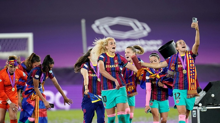 El Barça tiñe de azulgrana el equipo ideal de la Liga de Campeones femenina