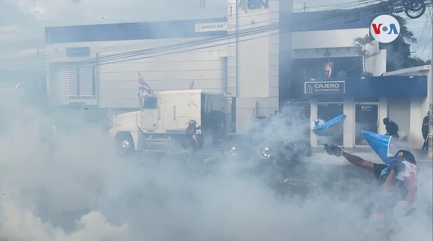 Costa Rica: manifestación frente a Casa Presidencial acaba sin diálogo y con violencia