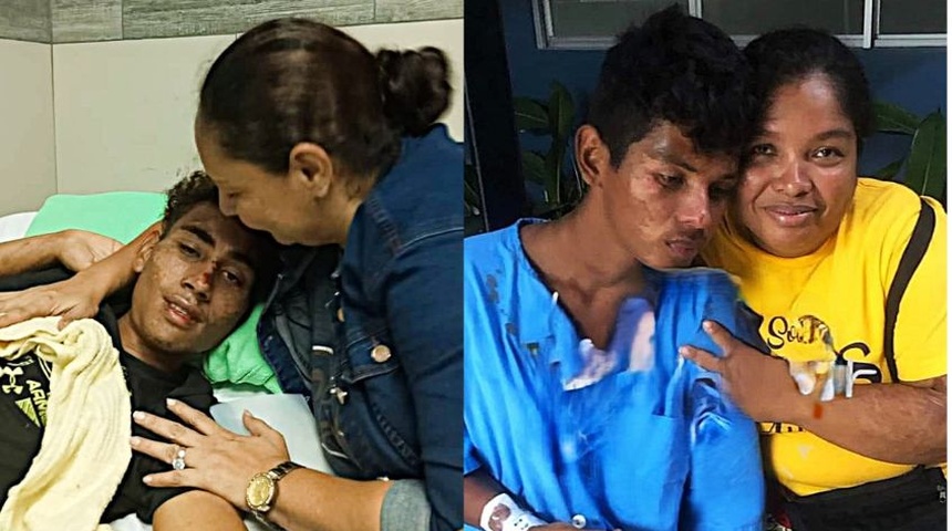 Madres nicaragüenses se reencuentran con sobrevivientes de naufragio, fueron rescatados en Costa Rica