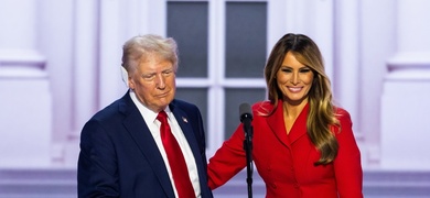 donad trump junto melania trump