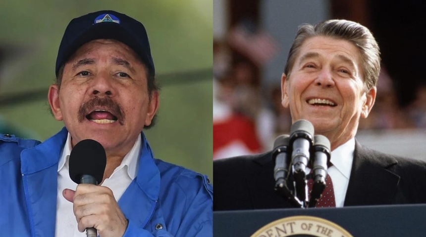 Daniel Ortega acusó a Ronald Reagan de ser "peor que Hitler", 38 años después el papa compara a dictador con Hitler