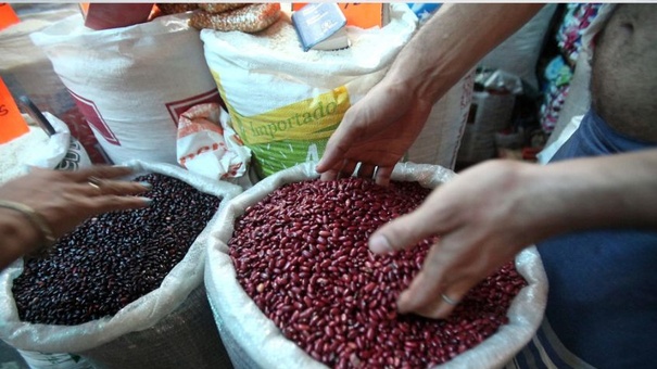 sacos de frijoles mercado managua