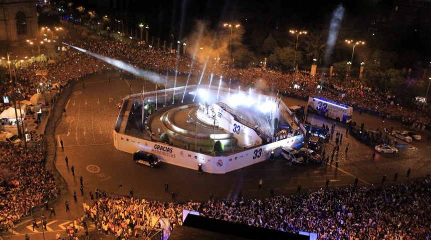 Madrid se prepara para la posible celebración de Liga del Real Madrid