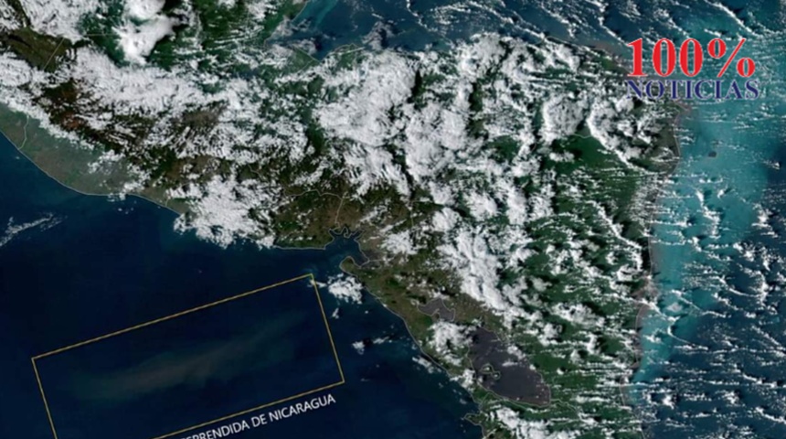 NASA capta desde el espacio gigantesca nube de polvo que envuelve una ciudad de Nicaragua