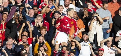 Manchester United celebra gol