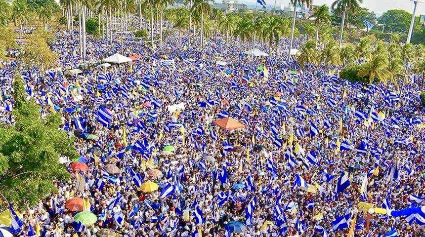 Managua: Marcha de peregrinación por los obispos