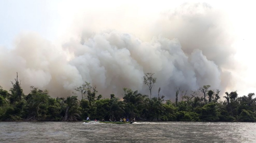 Gobierno territorial preocupado por incendios en reserva Indio Maíz de Nicaragua