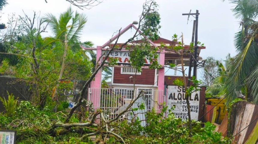 Caribe Norte incomunicado y sin energía, 150 mil viviendas sin suministro eléctrico en Nicaragua