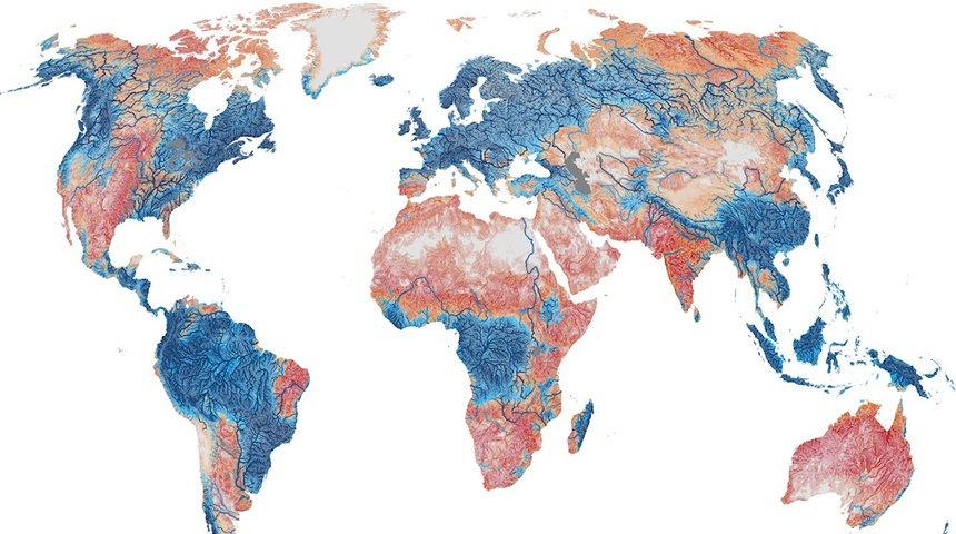 La mayoría de los ríos del mundo se secan una vez al año