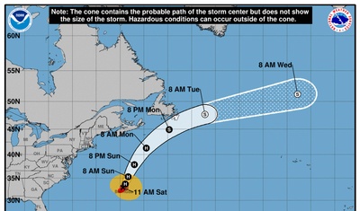 tormenta tropical ernesto atlantico