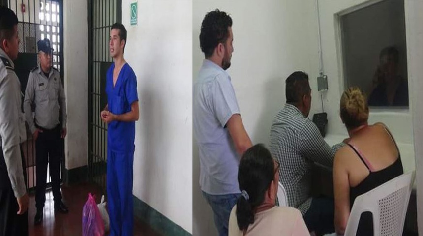 Edwin Carcache es visitado por familiares ante campaña desesperada de gobierno