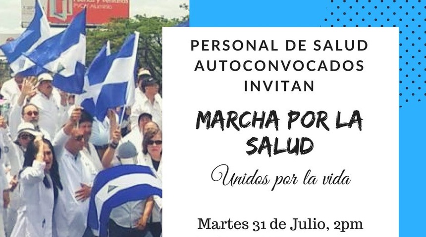 Invitan a marchar por la salud este martes 31 de julio