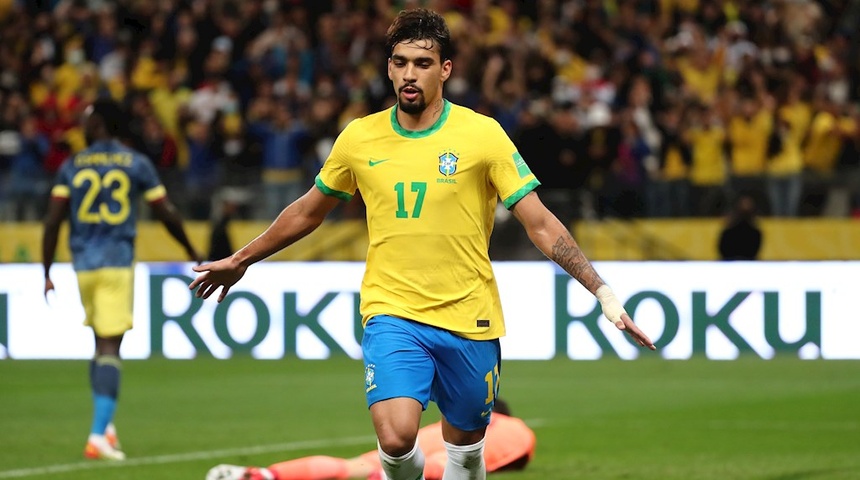 1-0. Lucas Paquetá pone a Brasil rumbo a Catar