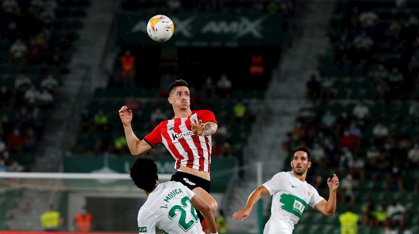 Elche y Athletic igualan tras repartirse dominio y ocasiones