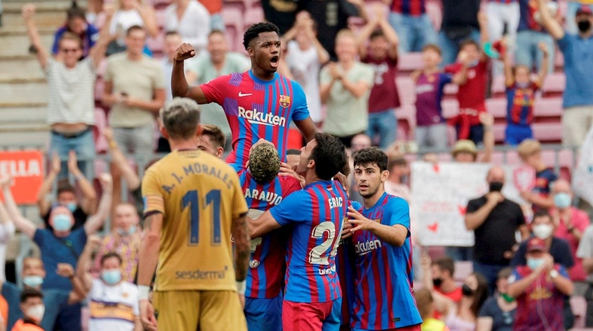 3-0. El Barça recupera la sonrisa y a Ansu Fati