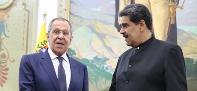 reunion entre serguei lavrov  con nicolas maduro