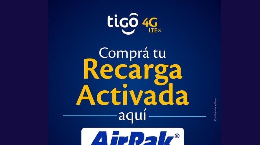 Tigo Nicaragua invita a los nicaragüenses adquirir sus recargas activadas en agencias Airpak