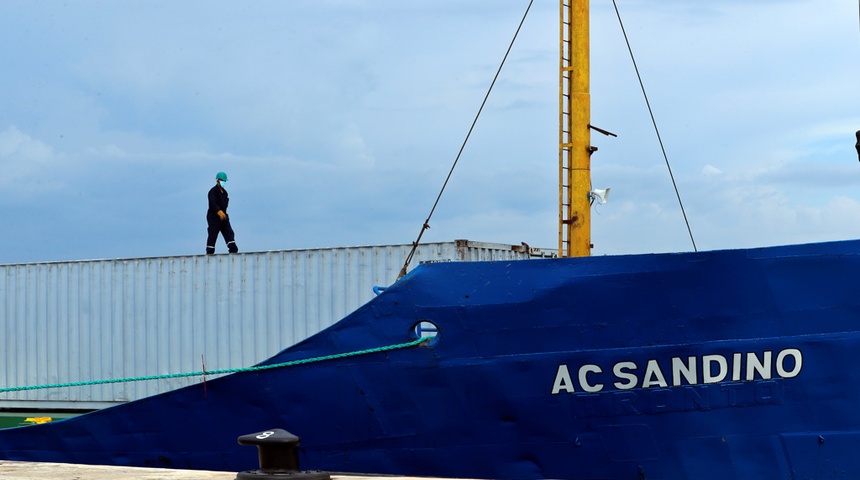 Nicaragua envía un buque con alimentos a Cuba