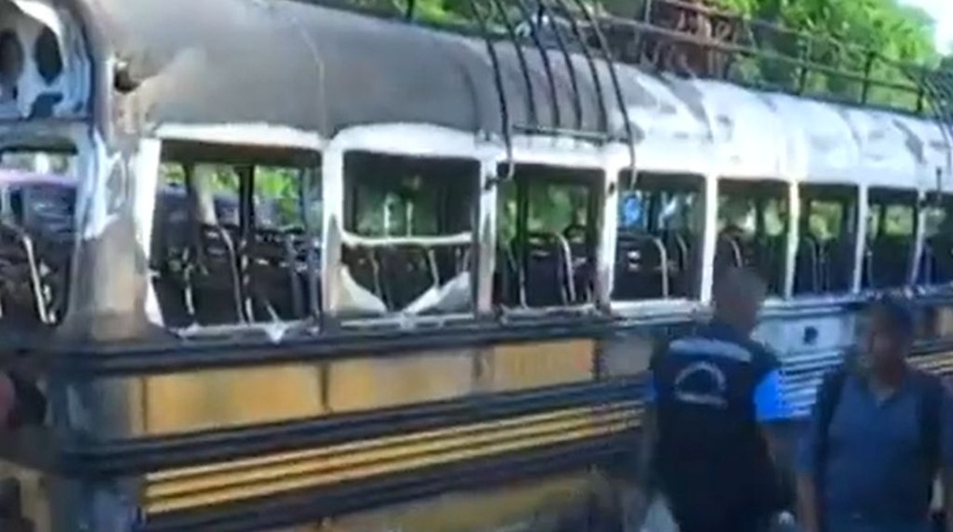 Incendio en bus con ruta Masaya-Managua deja pérdidas económicas entre usuarios