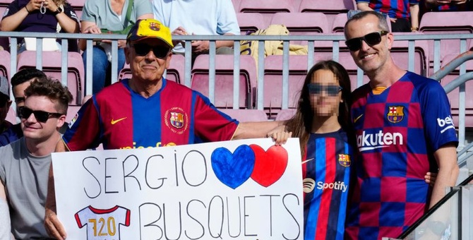 despedida jugador sergio busquet barcelona