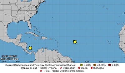 ineter vigila disturbio atmosferico caribe nicaragua