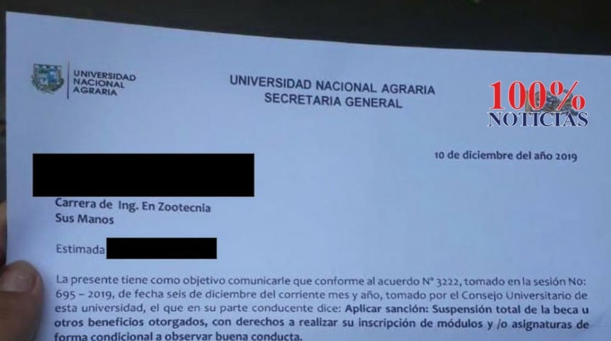 Autoridades de UNA expulsan a más de 40 estudiantes por haber denunciado anomalías en elecciones de UNEN