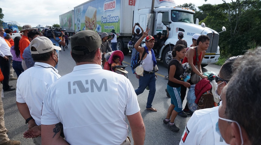 Autoridades interceptaron a 18 migrantes en México, incluidos nicaragüenses