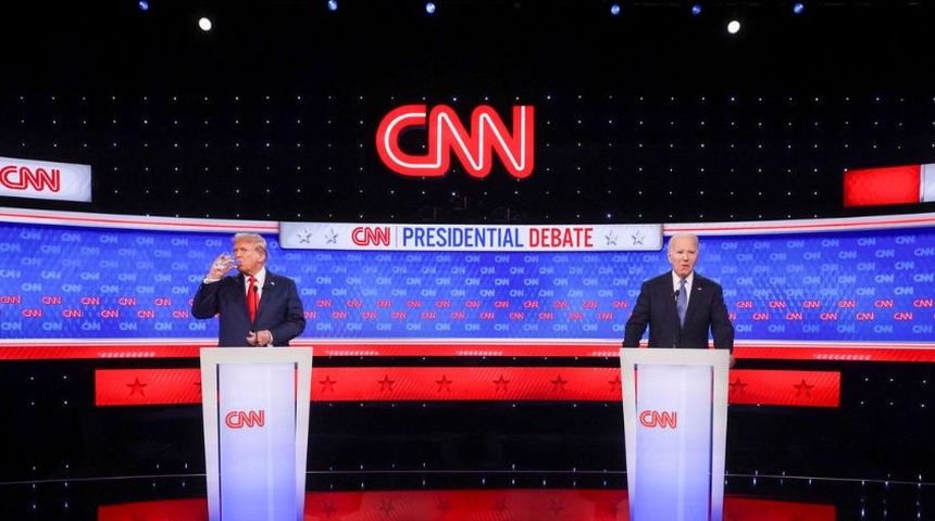 Trump gana debate con discurso agresivo carga contra un titubeante Biden